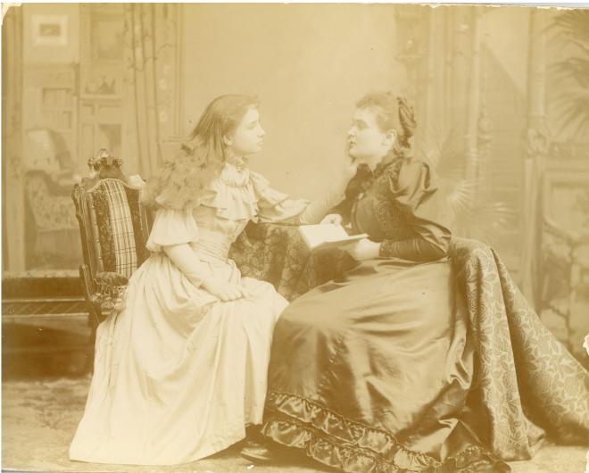Helen Keller and teacher